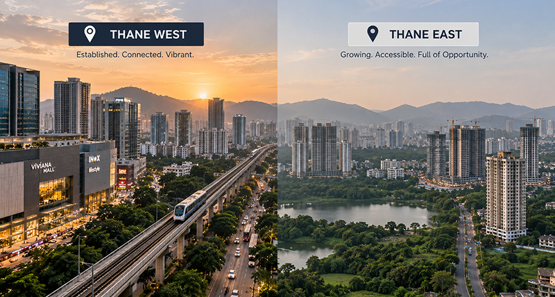 Thane West vs Thane East: A Practical Guide for Homebuyers