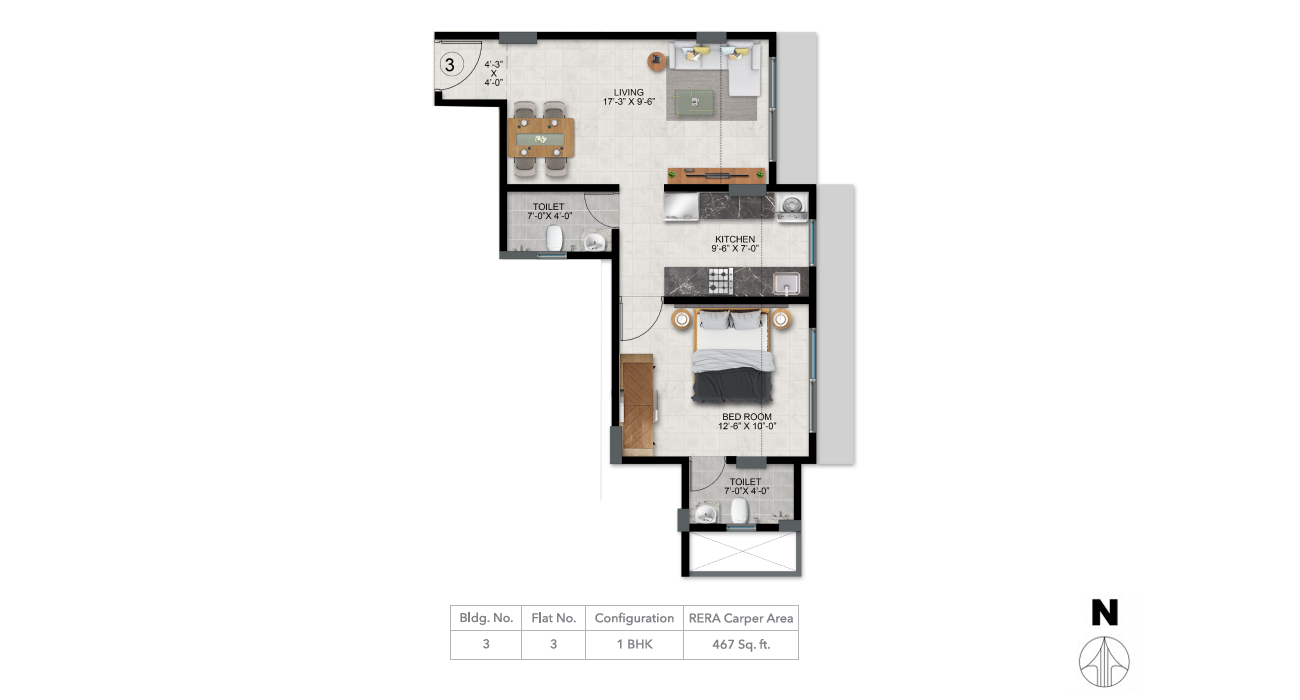 1 BHK In Thane Under 60 Lakhs