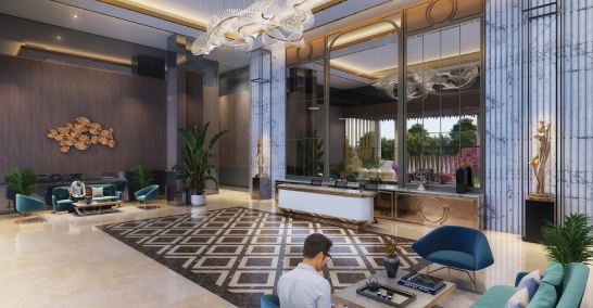 Double Height Grand Entrance Lobby